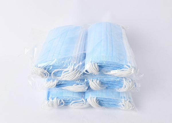 Facial Virus Earloop Disposable Melt Blown Cloth Face Mask / Disposable Dust Mask