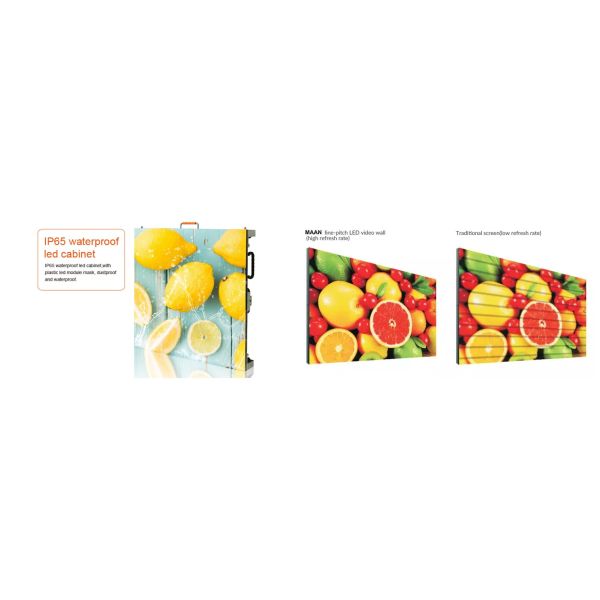 Waterproof IP65 Full Color Outdoor LED Display SMD P5.95mm Rental Application
