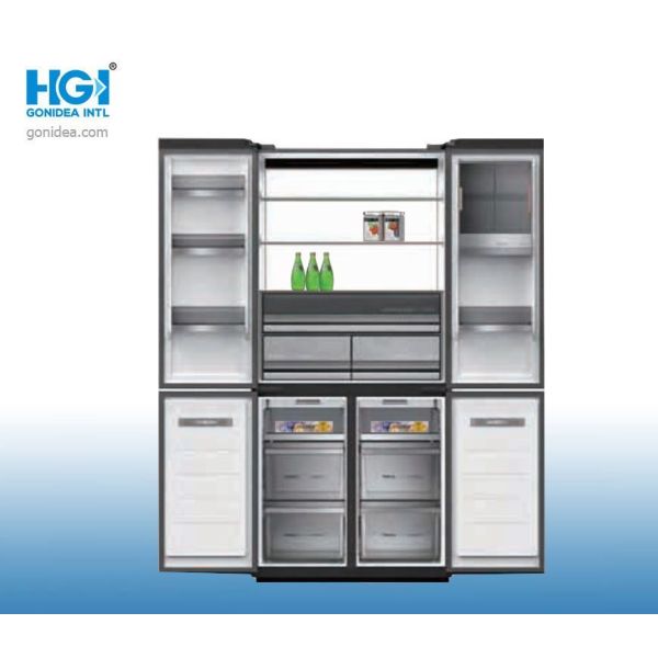                    Mulit Door No Frost Home Use Big Capacity Freezer Built in Refrigerator Bcd-512wga              