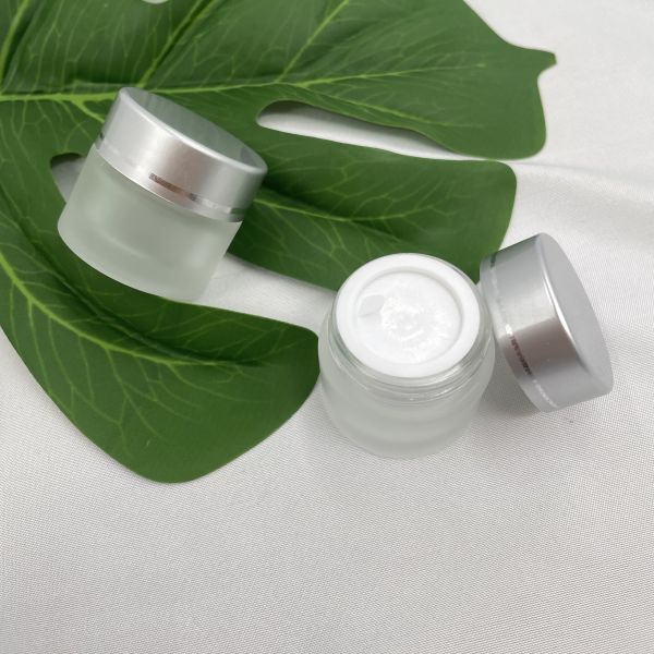 10g заморозило крышку косметического стеклянного цвета диаметра 3.5cm сливк опарника ясного белую