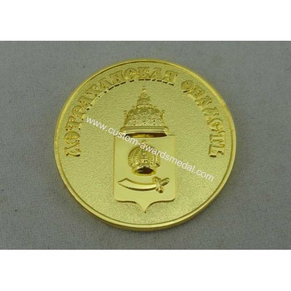 Russia Souvenir Badges Zinc Alloy Die Casting 3D Pin Badge Gold Plating