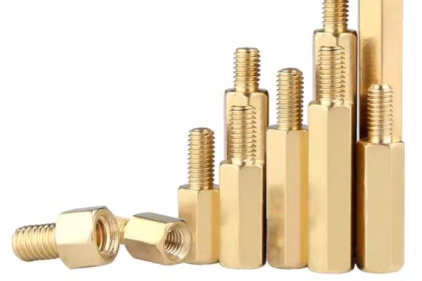 M6 M10 BrassH80 C83600 C69300 C69400 Homem e Mulher Hex Head Standoff Gold Plating Standoff