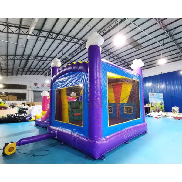 0.55mm PVC Unicorn Bouncy Houses Inflatable Bouncer Slide