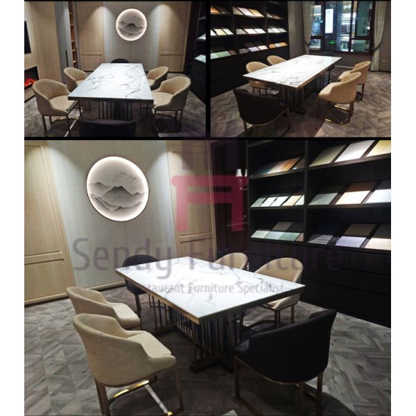 Ningún restaurante plegable del hotel preside estilo moderno cómodo inoxidable del marco de acero