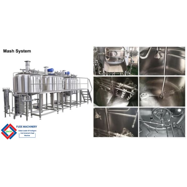 100L 500L Stainless Steel 304 Micro Brewing Equipment