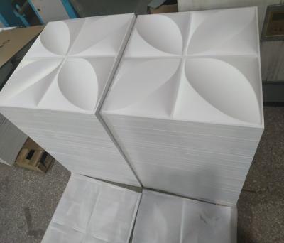 White Water Resistance 3D PVC Decoration Wall Panel For House Decoration