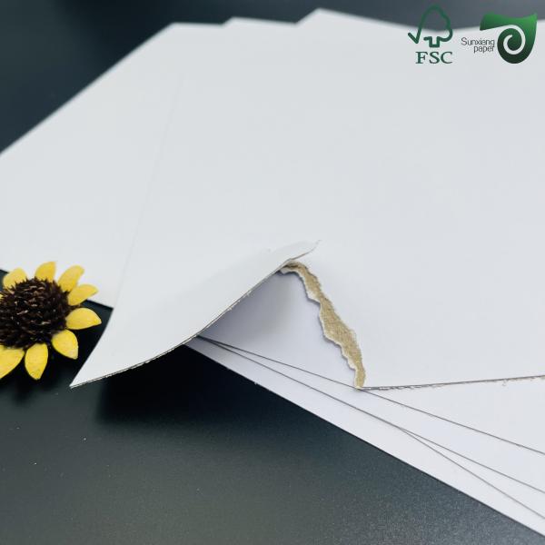 300g Recycled Duplex Board With Grey Back For Notebook Covers Coated Duplex