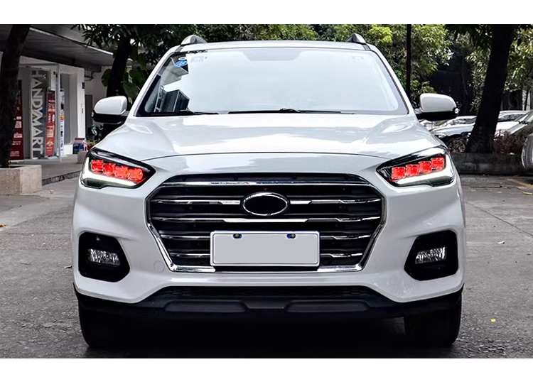 Hyundai IX35 Tucson 2018 2020 Accessories LED Head Lights Headlights Front Lmap Upgrade 4 Lens Demon LED Headlamps