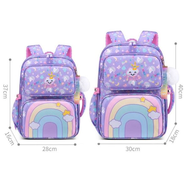 Elementary School Backpack Rainbow Unicorn Cute Cartoon Student Backpack
