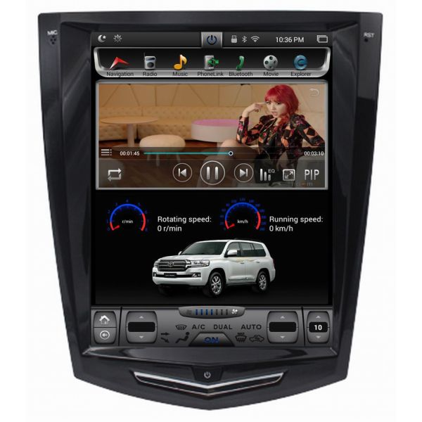 Ouchuangbo car dvd stereo android 6.0 for Cadillac SRX ATS ATS-L XTS CTS with Watts amplifier steering wheel control