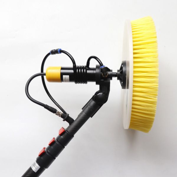 Retractable Solar Panel Nylon Rolling Brush for Cleaning Physical Cleaning Principle