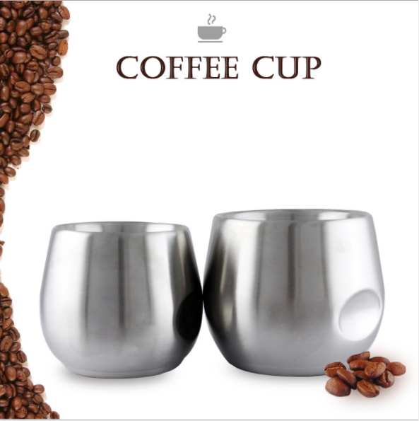 150ml / 200ml  Stainless Steel Tumbler Double Wall Coffee Cup