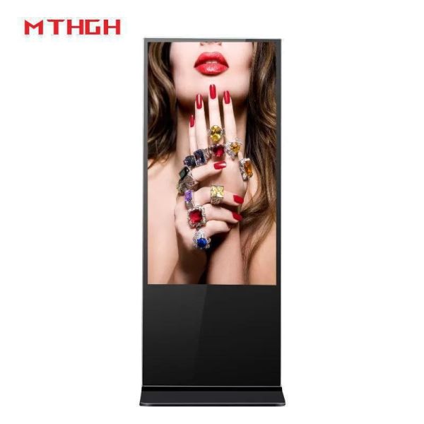16.7M Color Depth Floor Standing Digital Signage with 32-65 Inches Screen and Remote Management for Retail Stores