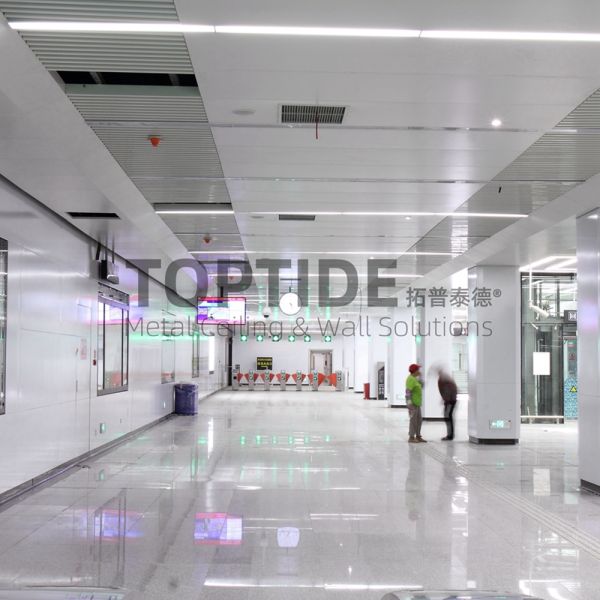 Ceiling Decorational Suspended Aluminum Metal Panel Snap Together Ceiling Tiles