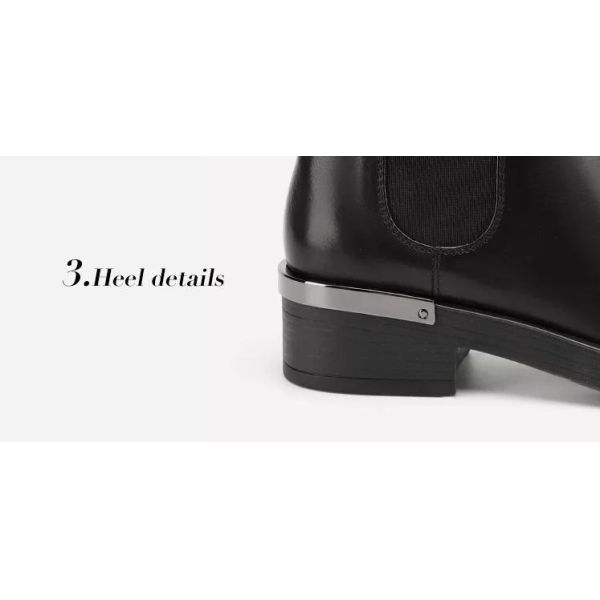 Customized Logo And Sizes Breathable Women Leather Short Boots Brown And Black