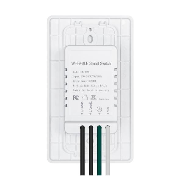 Tuya Single Pole Wifi Switch Wall Mounted Intelligent Switches 110V - 250V AC