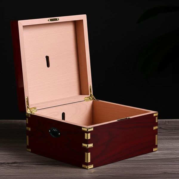 High Gloss Luxury Spanish Cedar Cigar Box With Humidity Regulation