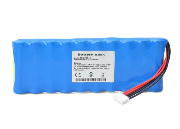 Blue 12V 2000mah Rechargeable Battery For ANNA ECG-V90-1A ECG Replacement