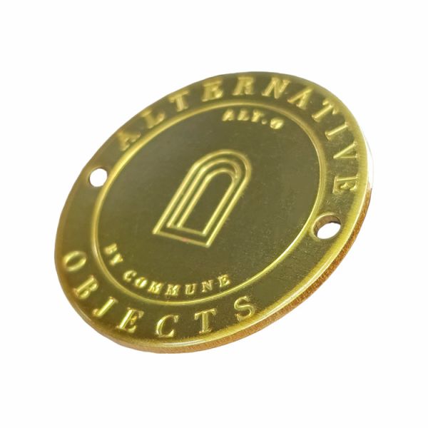 Oval Custom Brass Nameplate Etched Solid Brass Name Plates Corrosion Resistant
