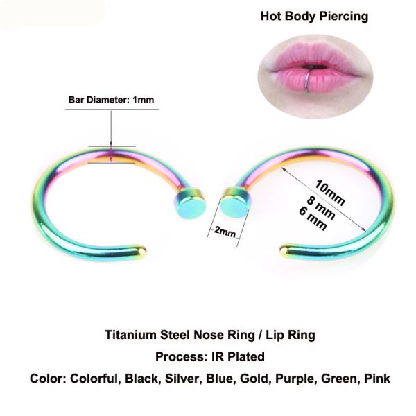 Fake Nose Ring Lip Ring C Clip Kylie lip Piercing Burun Nose Rings Hoop for Women Neuspiercing Body Jewelry