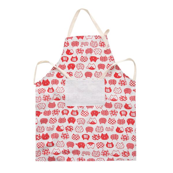 Unisex Adjustable Bib Aprons with Water and Oil Resistance Hand Drawn Printing Methods