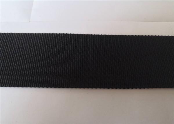 4cm Black Texture Polyester Webbing Tape / Strapworks Polyester Webbing