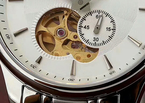 Index Hands Markers Stainless Steel Automatic Watch Male White / Black Face