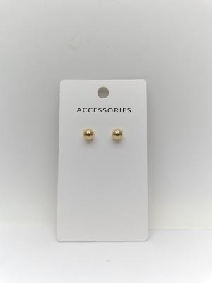 Basic Design Metal Pearl Earrings for Unisex Durable and Affordable