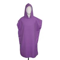 Robe longue libre adaptée aux besoins du client de Microfiber Poncho Towel Hooded Changing Towel de sable
