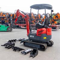 Moteur de marque d'importation Mini excavateur hydraulique de 1800 kg avec voie rétractable
