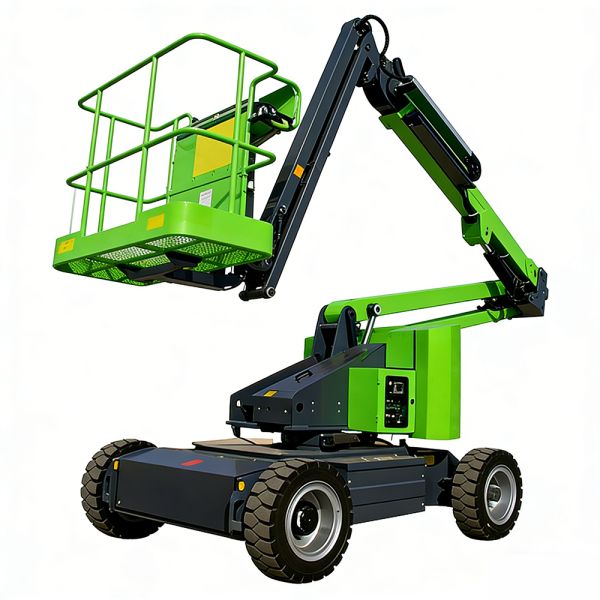 Compact Towable Cherry Picker Boom Lift For Power Grid Maintenance