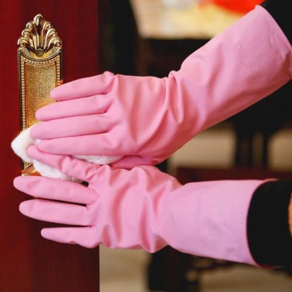 Перчатки Дишвашинг кухни перчаток многоразовой кухни латекса Анти--масла резиновые