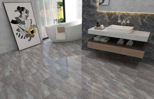 400x400mm Gray Matt Glazed Ceramic Rustic Floor Tile