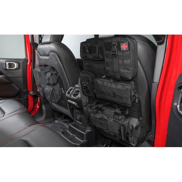 Universal Tactical Seat ​Back Organizer Vehicle Molle Panel Organizer Storage Bag With Detachable Molle Pouch