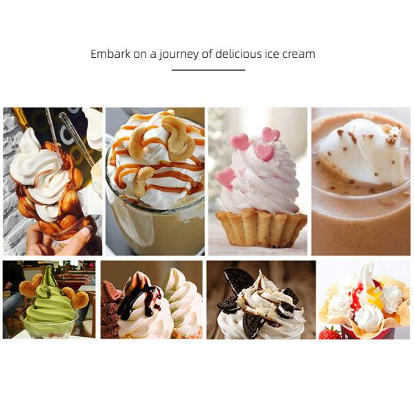 Outdoor Sale Automatic Commercial Stainless Steel Soft Serve Ice Cream Machine with Three Flavors