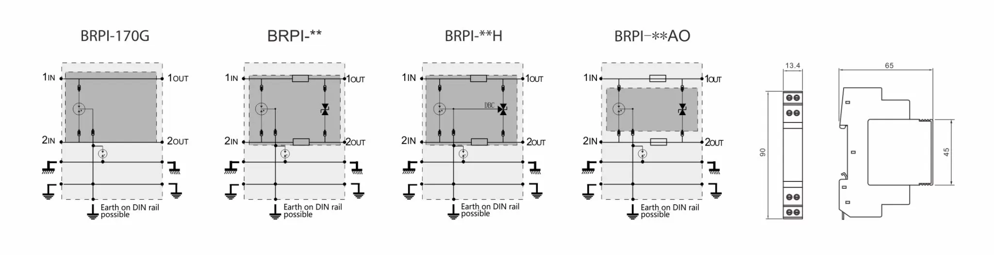 BRPI - 2L защитник от перенапряжения данных SPDs защитные устройства сети сигнальный защитник от перенапряжения Сигнальная линия SPD Гигабитный Ethernet Dc 24v Одиночный защитник от перенапряжения Poe Spd для Ethernet