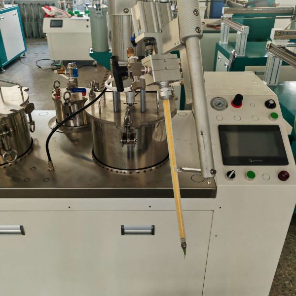 5 to 1 Black Epoxy Glue Potting Machine Offering Glue Dispensing and Potting Solutions for Water Pump Production Lines