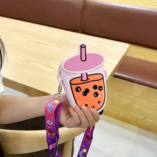 Кваи Силиконовый карандаш Чехла BPA Бесплатный канцелярский организатор Макияжный пакет Кроссбоди плечевая сумочка Сумка для детей Рождественский подарок