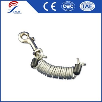 High Carbon Steel Retractable Dog Stake with 4.41 KN Breaking Strength and Customizable Length for Outdoor Pet Training
