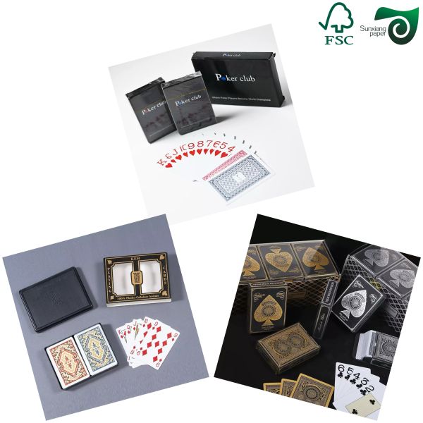 FSC 290g 300g Black Core Double Coated Playing Card Board 71cm 95cm