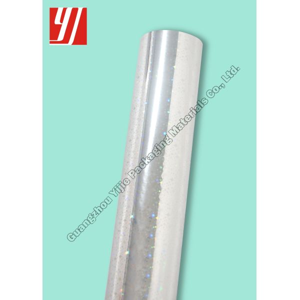 Hologram Silver Star Hot Stamping Foil For Over Printablity Paper Polystyrene ABS