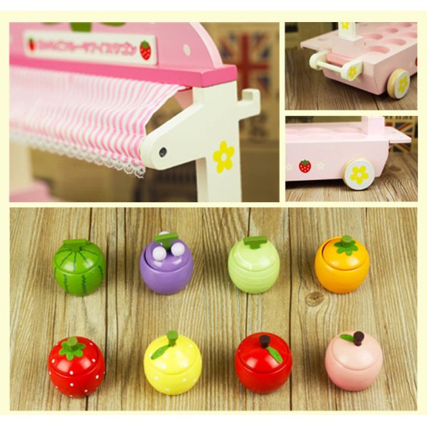 Машина конуса мороженого симуляции детей деревянная