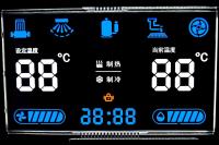 12 O Clock négatif VA Affichage LCD Noir Segment Numérique Graphique LCD Panneau en verre Va Pour Thermostat