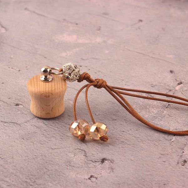 Автомобиля крышки духов талии твердой древесины пятна бутылка эфирного масла крышки древесины флакона духов высокосортного высокого привесная