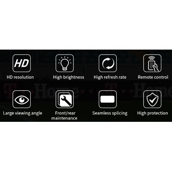 YUYI LED Stadium Screen with Arc Splicing Adjustable Bracket and Cooling Fans for Outdoor Rental LED Display