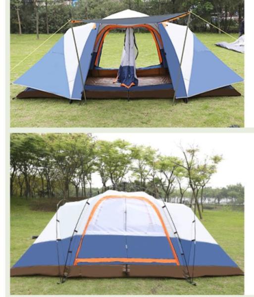 Quick Set Up 8-10person Big Camping Tent Two Room And One Hall Outdoor Camping Tent(HT6102)