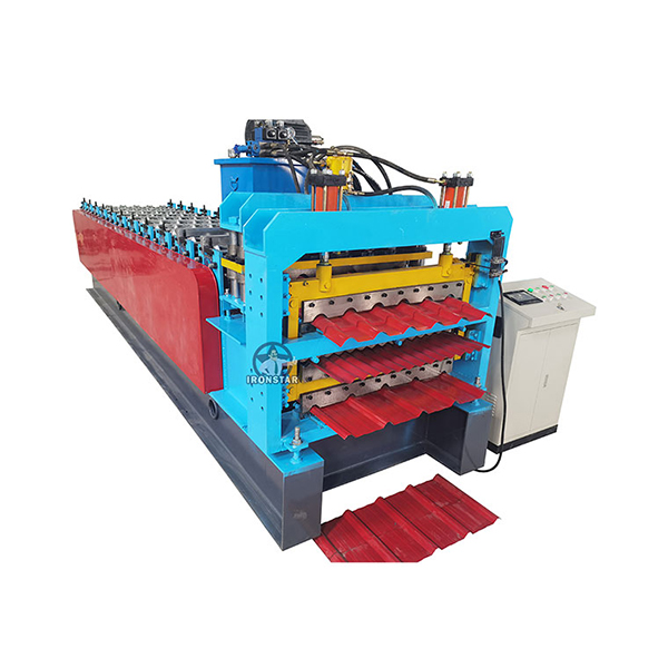 “China Factory 49mm 69mm Two Sizes 2 In 1 Double Rows Stud Roll Forming Machine Servo Driving Drywall Profile Forming Machine”