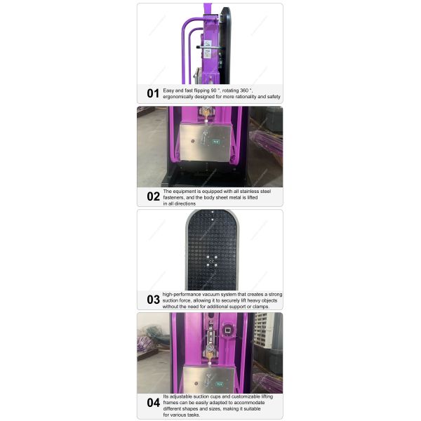 Garment Shops Small Electric Glass Suction Cup Equipment for Curtain Wall Installation