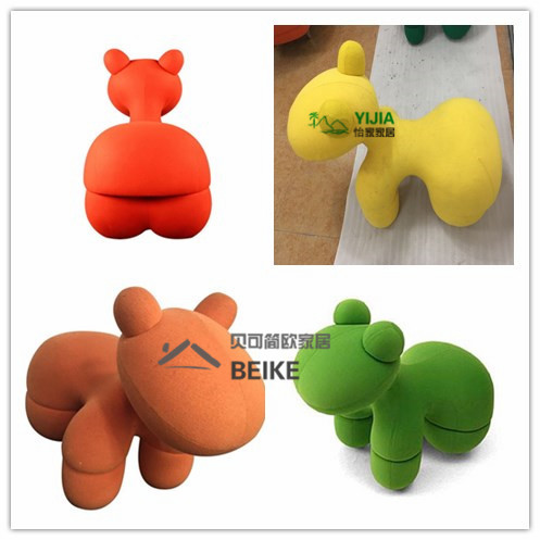 Puppy Horse Chair Fiberglass Scoop Chair Kindergarten Horse pony Chair