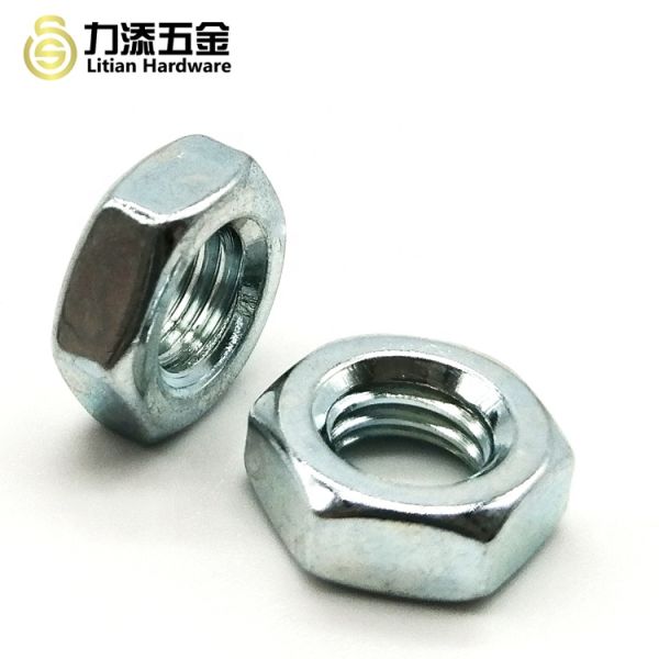 316 Stainless Steel Metal Hex Nut Zinc Flake Coated Chrome Plated M3